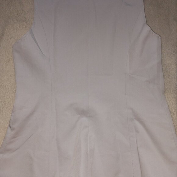 Woven Boat Neck Solid Button Vest - Picture 5 of 7